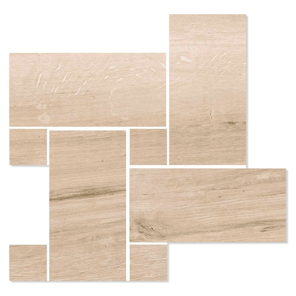 Tre Gulvflis Riverside Beige Matt 22x22 cm